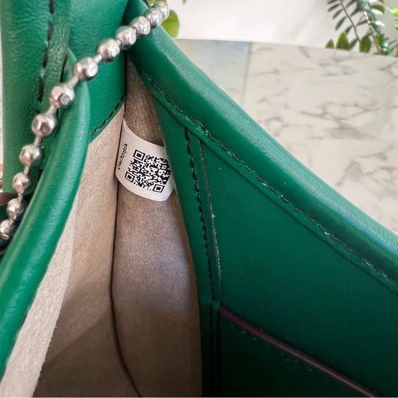 COACH Coachtopia Ergo Shoulder Bag in Mini Checkerboard Upcrafted Leather CK112 - Picture 12 of 14